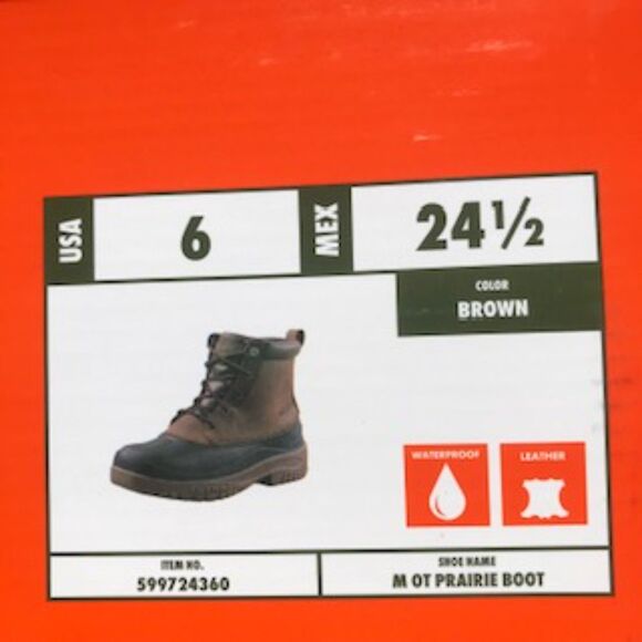Waterproof Hunting Boots . Size: 6 .  Prairie Duck . Ozark Trail . New in Box - Picture 9 of 10